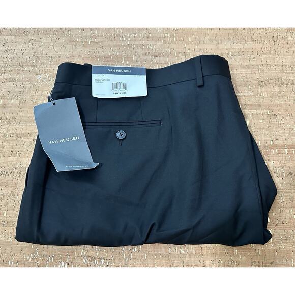 Van Heusen Men's Regular Fit Suit Separates, Black Size 44W X 32L - Picture 1 of 5